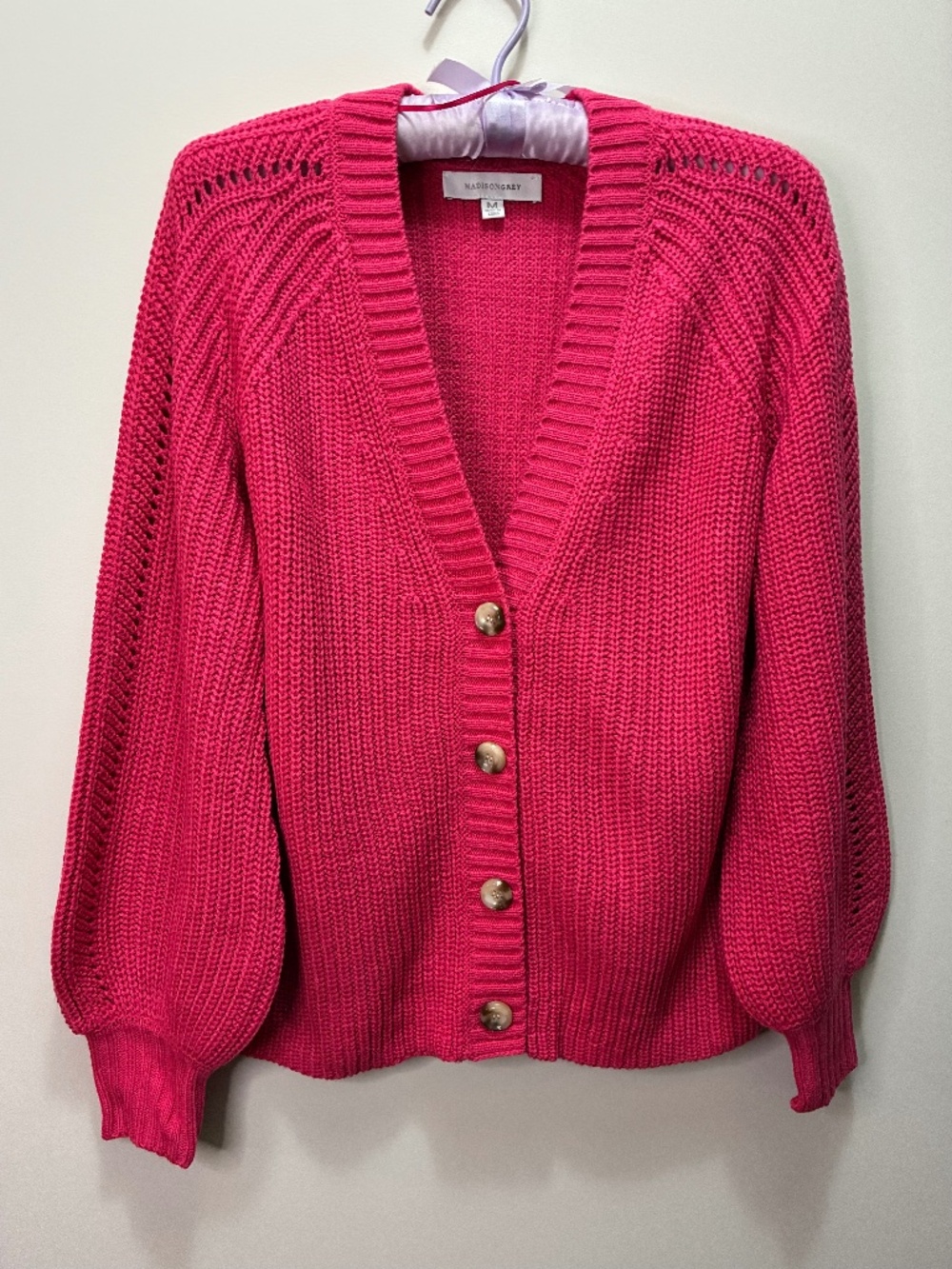 Shaker stitch Cardigan Sweater